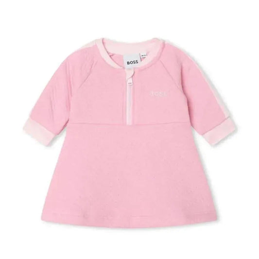 Hugo Boss Baby - Girl Cotton Fancy Dress, Orchid Pink