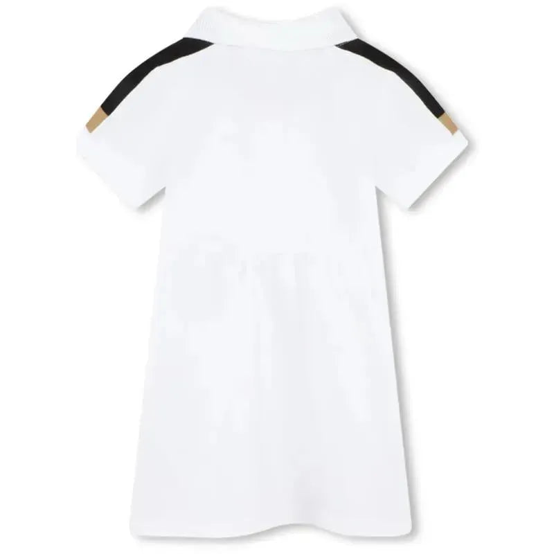 Hugo Boss Baby - Polo Dress Girl, White/Beige