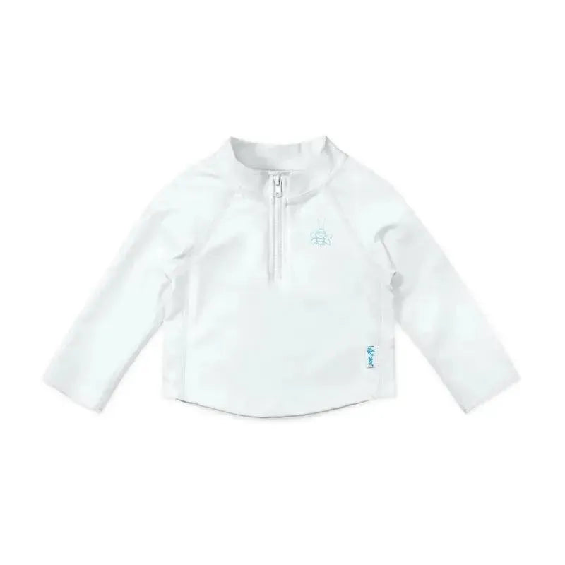 i play Long Sleeve Zip Rashguard Shirt, White