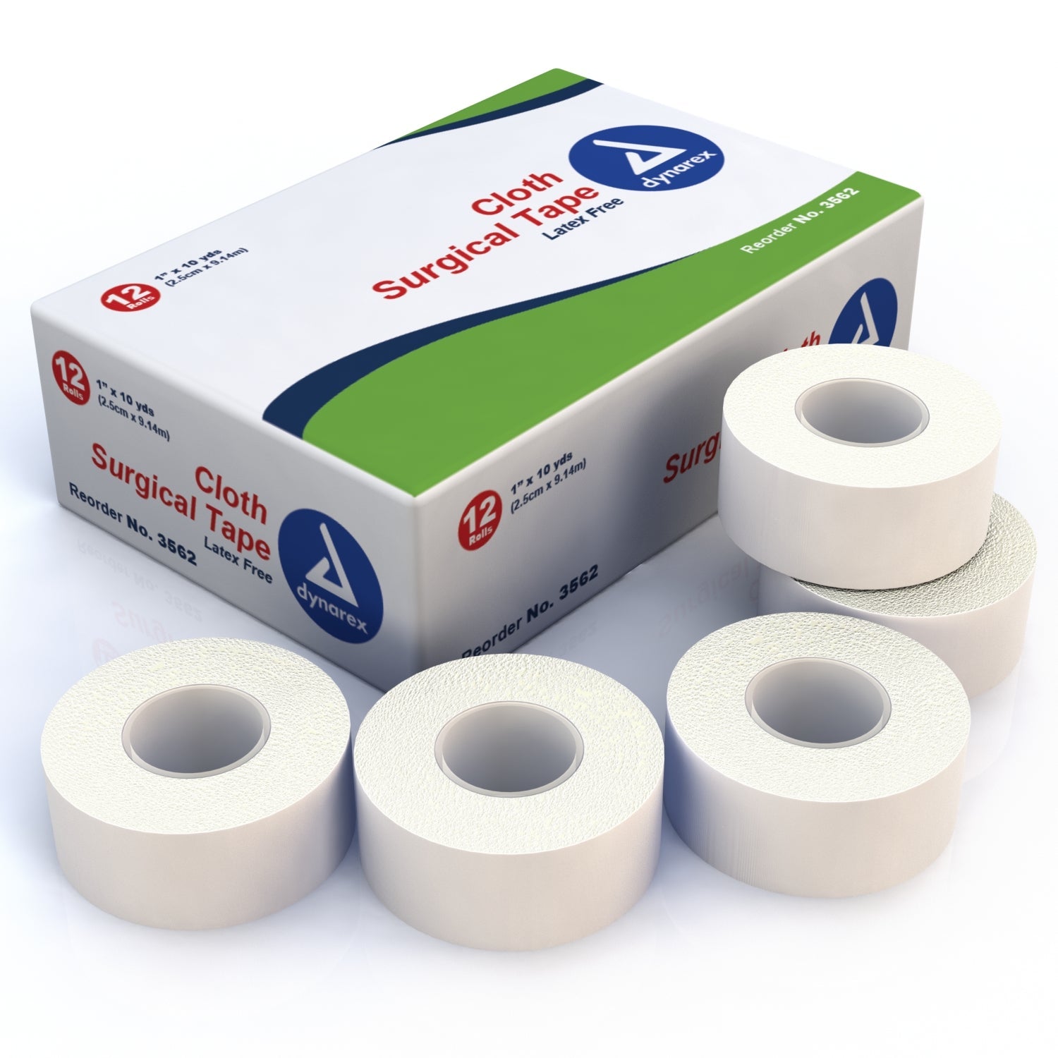 Dynarex 3562 Medical Tape, Box of 12 51288401