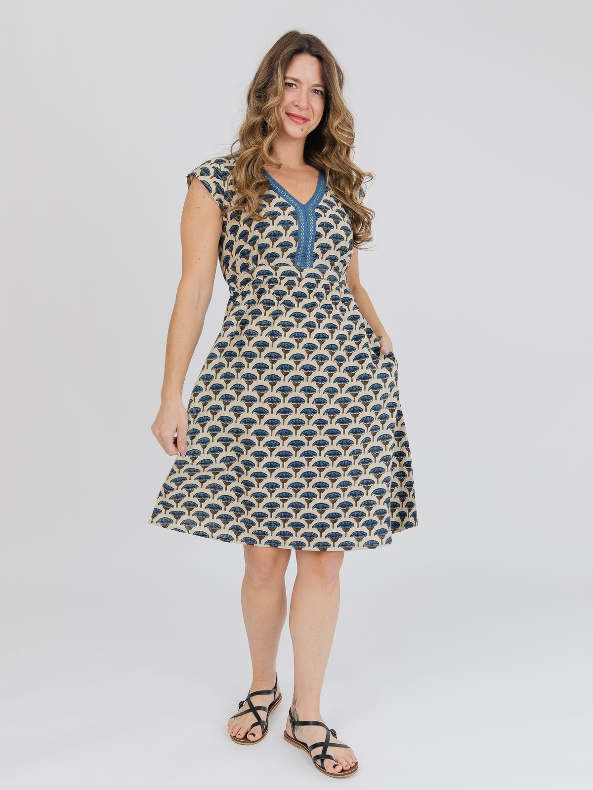 Jaya Blue Lotus Dress