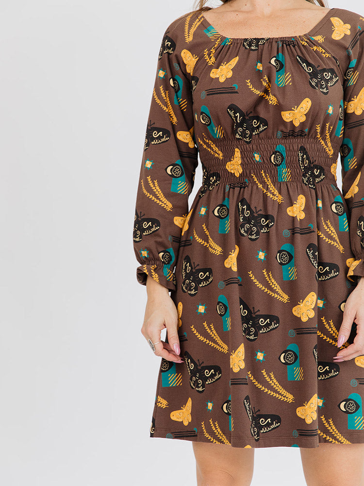 Juliet Autumn Quilt Mini Dress