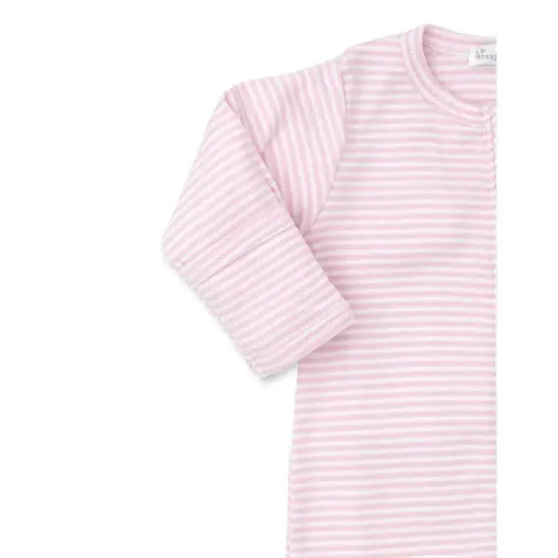 Kissy Kissy - Baby Girl Footie With Zip, Stripes Pink