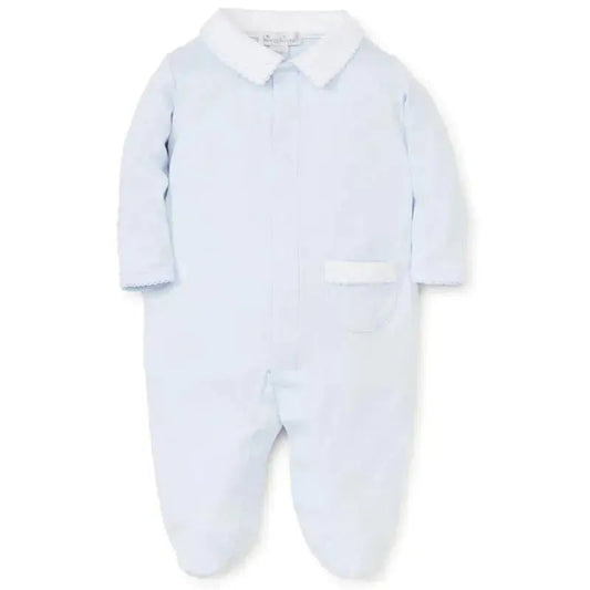 Kissy Kissy - Baby Boy New Beginnings Footie With Collar, Blue