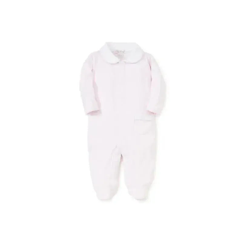 Kissy Kissy - Baby Girl New Beginnings Footie With Collar, Pink