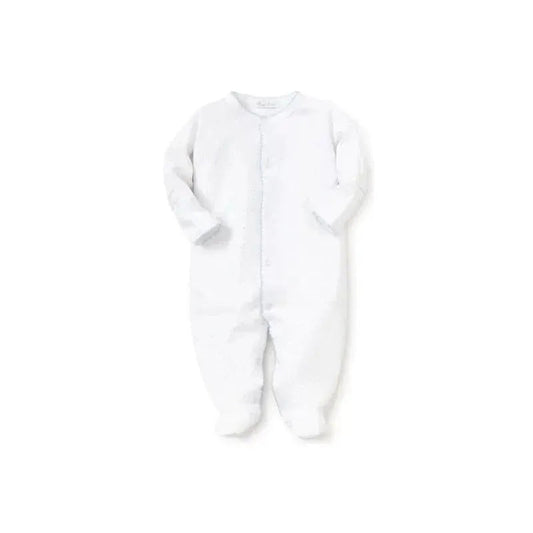 Kissy Kissy - Baby Boy New Dots Print Footie, White/Blue