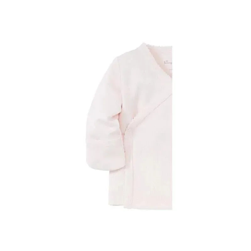 Kissy Kissy Pointelle Long Sleeve Cross Tee, Pink