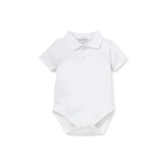 Kissy Kissy - Baby Short Sleeve Bodysuit With Knit Collar, White