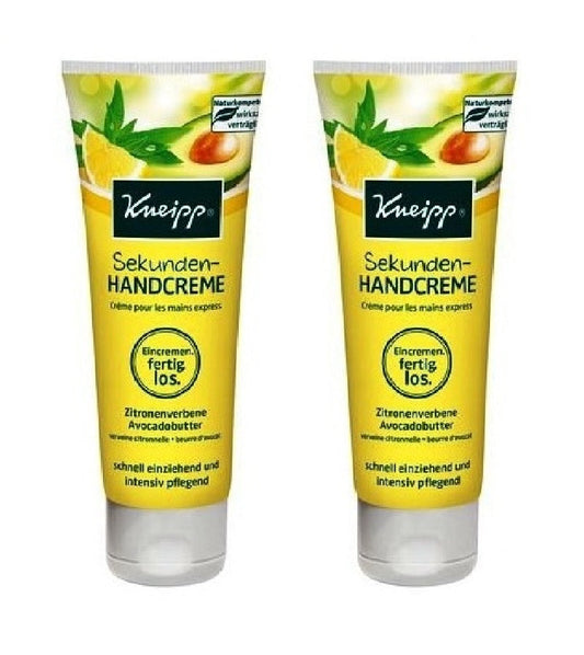 2xPack Kneipp Hand Cream - For Velvety Hands in Seconds - 150 ml
