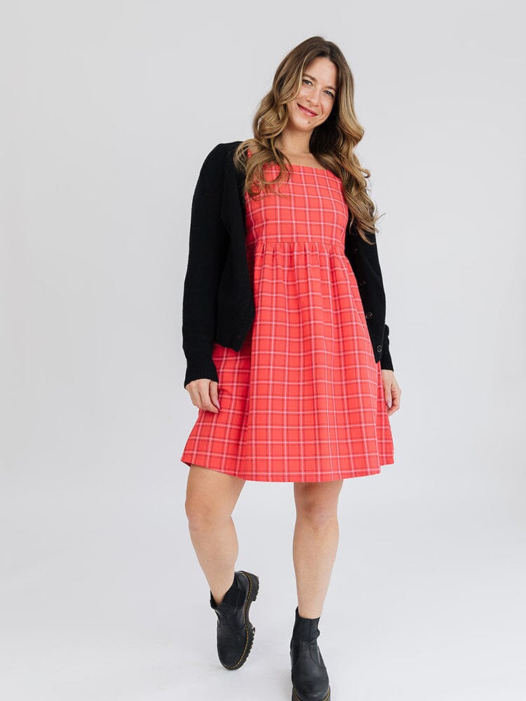 Nico Mini Dress - Red Plaid