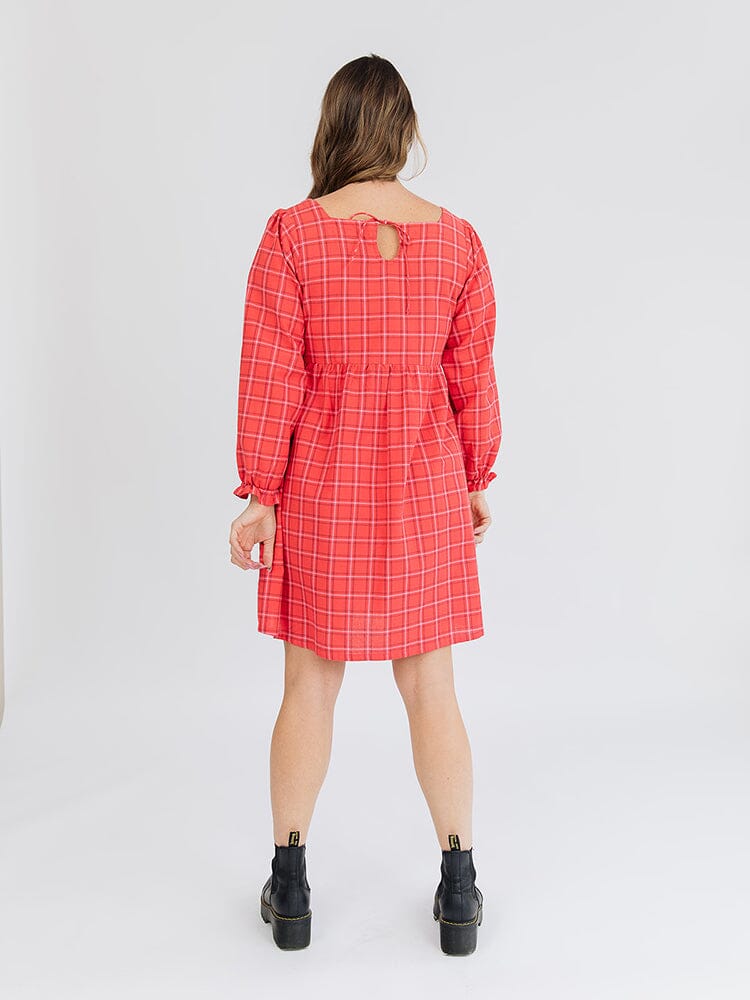 Nico Mini Dress - Red Plaid