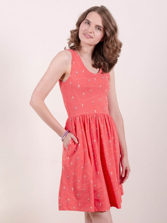 Summer Sonnet Badminton Melon Dress