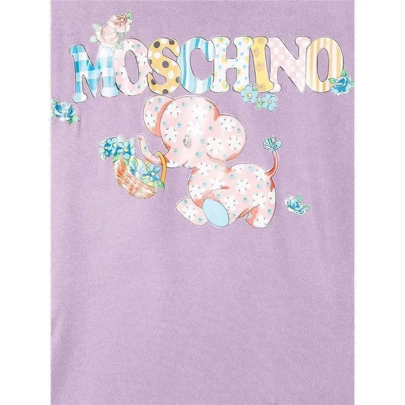 Moschino Baby - Girl T-Shirt With Elephant, Lilac