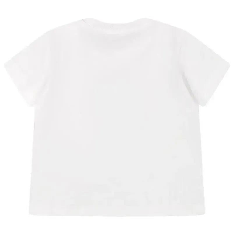 Moschino Baby - T-Shirt With Bear On Stars Graphic Print, Optic Whte