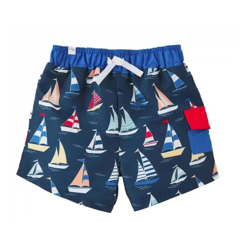 Mud Pie - Baby Boy Sailboat Swim Trunks