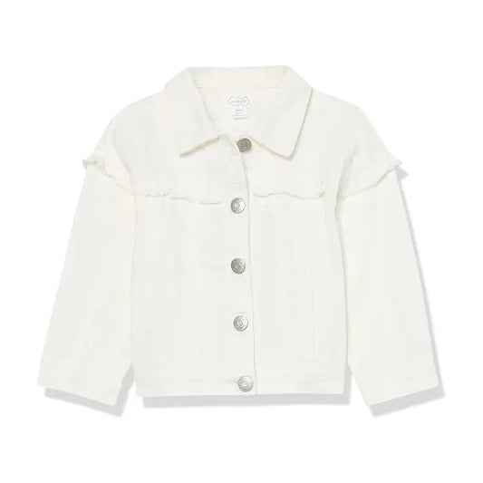 Mud Pie - Baby Girl White Denim Jacket