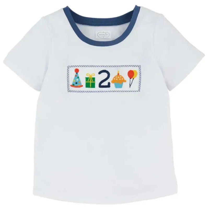 Mud Pie - Birthday Boy Smocked Two Tee 2T