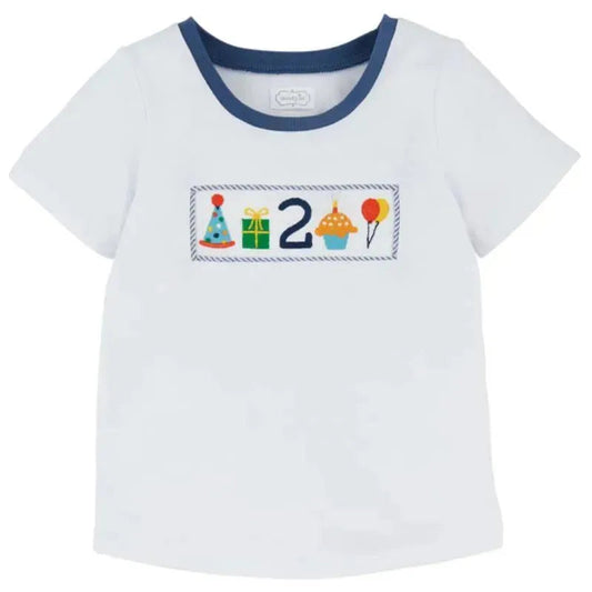 Mud Pie - Birthday Boy Smocked Two Tee 2T