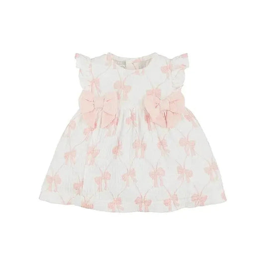 Mud Pie - Pink Bow Baby Dress