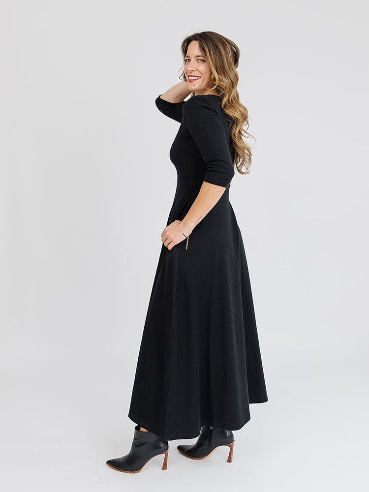 Mumbai Rib Knit Maxi Dress