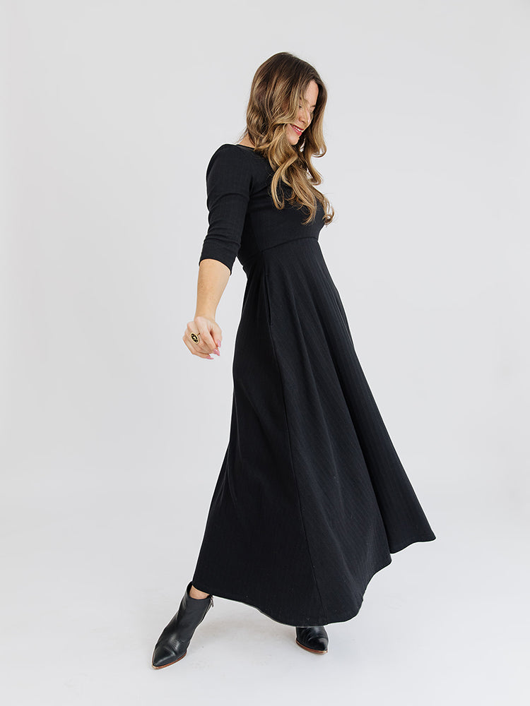 Mumbai Rib Knit Maxi Dress