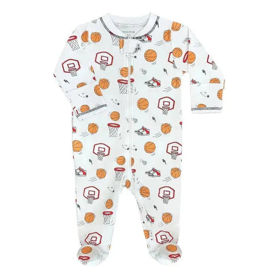 Noomie - Baby Basketball Court Zipper Footie