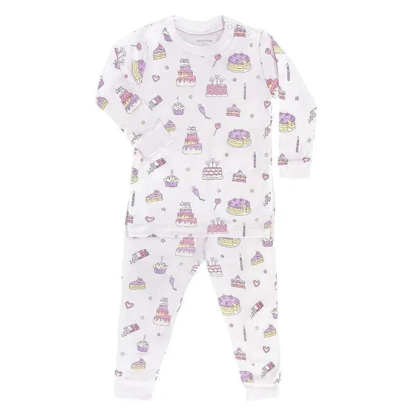 Noomie - Baby Girl Cake Shop Long Sleeve Pajama Set
