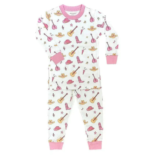 Noomie - Baby Girl Country Music Long Sleeve Pajama Set