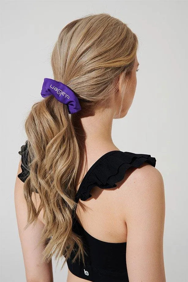 Royal purple scrunchie headwear in a vibrant shade of purple - OW-0161-UHW-PR.