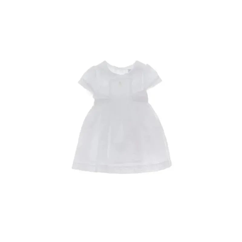 Patachou - Baby Girl Voile Dress, White