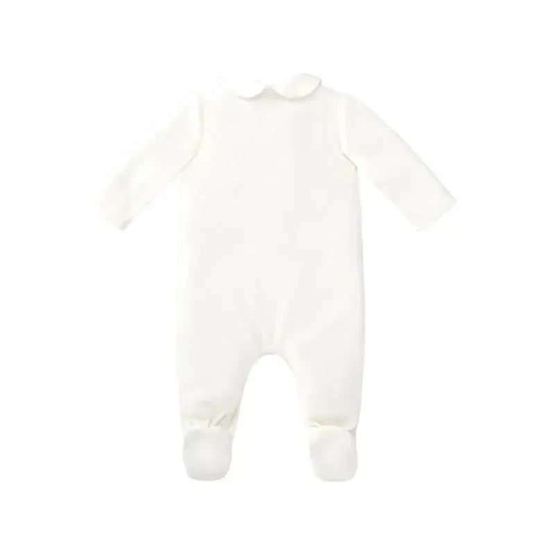 Paz Rodriguez - Baby Boy Knit Newborn Romper Dulzura, Cream