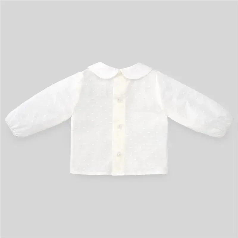 Paz Rodriguez - Baby Boy Woven Newborn Blouse Dulzura, Cream