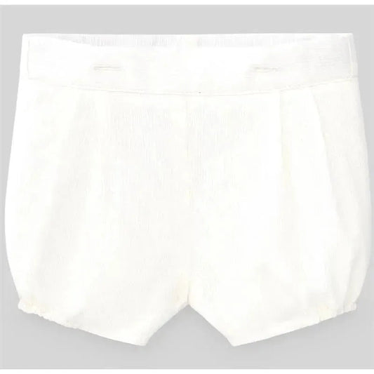 Paz Rodriguez - Baby Boy Woven Newborn Short Dulzura, Cream
