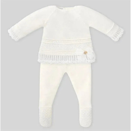 Paz Rodriguez - Take Me Home Set Knit Sweater & Leggings Dulzura, Cream