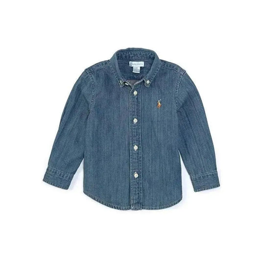 Polo Ralph Lauren Baby - Cotton Chambray Shirt, Dark Blue