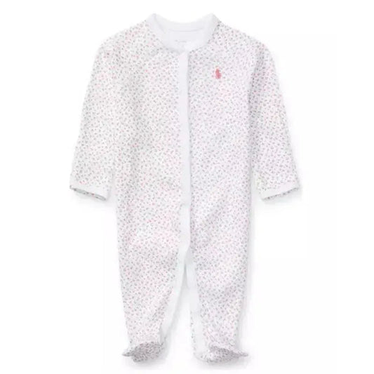 Polo Ralph Lauren Baby - Floral Cotton Coverall, White Floral