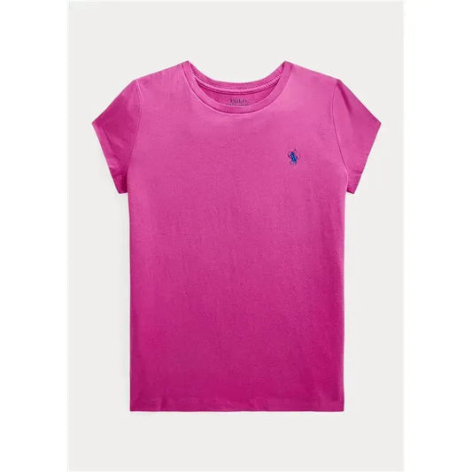 Polo Ralph Lauren Baby - Little Girls 30/1 Cotton Jersey Short Sleeve Tee, Pink