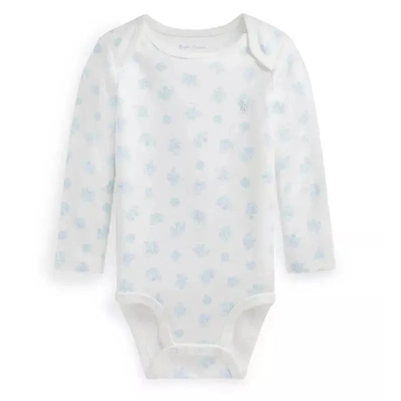 Polo Ralph Lauren Baby - Long-Sleeve Organic Cotton Interlock Knit Bodysuit, Blue