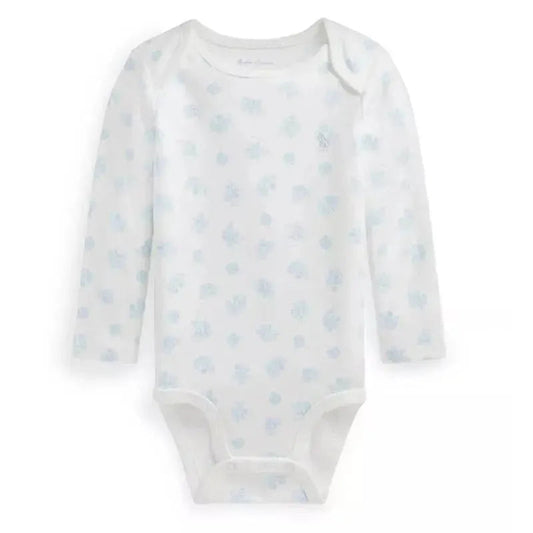 Polo Ralph Lauren Baby - Long-Sleeve Organic Cotton Interlock Knit Bodysuit, Blue