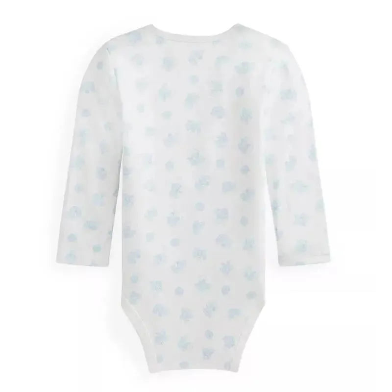 Polo Ralph Lauren Baby - Long-Sleeve Organic Cotton Interlock Knit Bodysuit, Blue