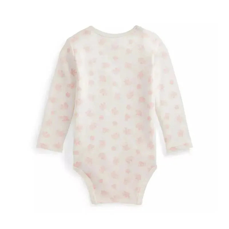Polo Ralph Lauren Baby - Long-Sleeve Organic Cotton Interlock Knit Bodysuit, Pink