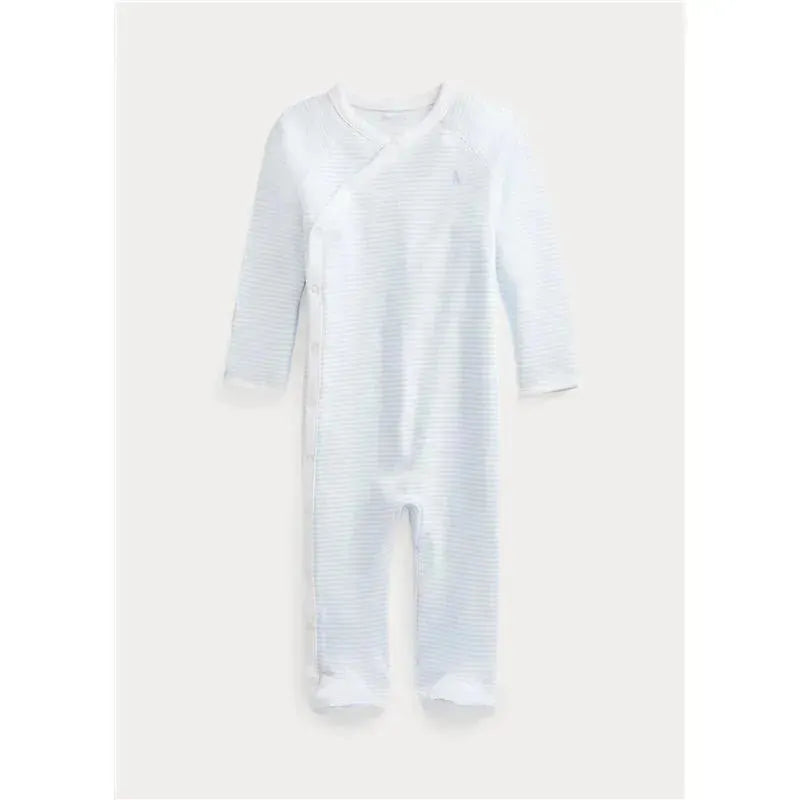 Polo Ralph Lauren Baby - Long-Sleeve Organic Cotton Interlock Knit Coverall, Quartz Heather