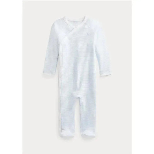 Polo Ralph Lauren Baby - Long-Sleeve Organic Cotton Interlock Knit Coverall, Quartz Heather