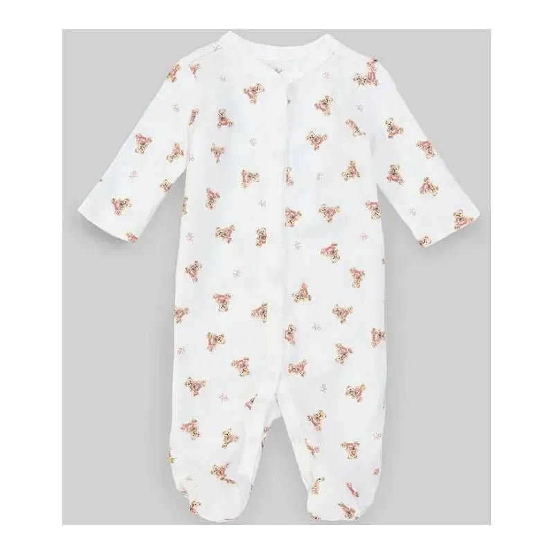 Polo Ralph Lauren Baby - Polo Bear Cotton Coverall, White