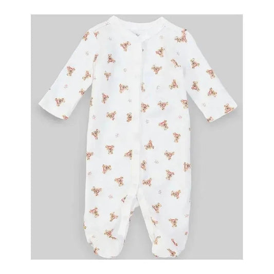 Polo Ralph Lauren Baby - Polo Bear Cotton Coverall, White