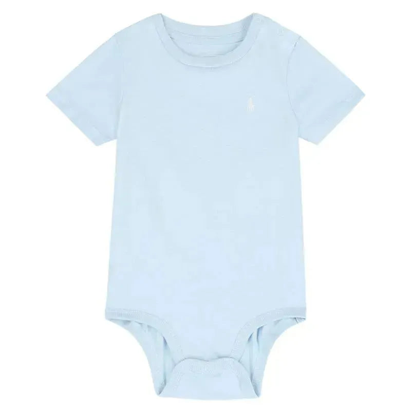 Polo Ralph Lauren Baby - Short Sleeve Jersey Knit T-Shirt Bodysuit, Beryl Blue
