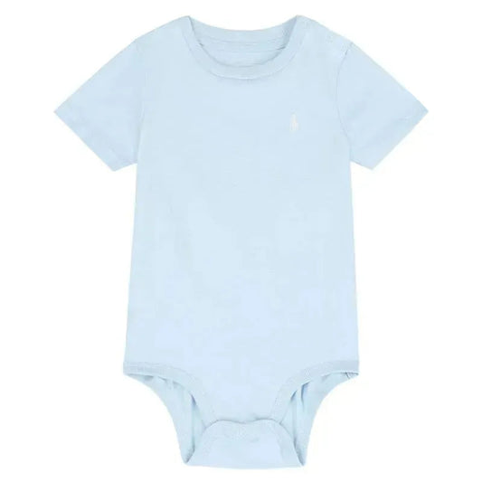 Polo Ralph Lauren Baby - Short Sleeve Jersey Knit T-Shirt Bodysuit, Beryl Blue