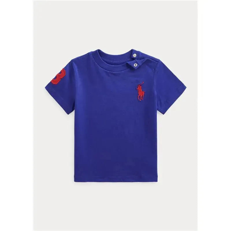 Polo Ralph Lauren - Toddler Boy Big Pony Cotton Jersey Tee, Blue