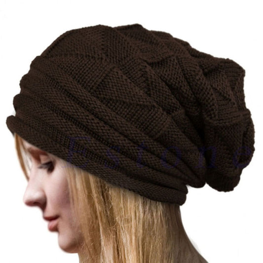 Winter Ski Slouchy Knitted Baggy Beanie