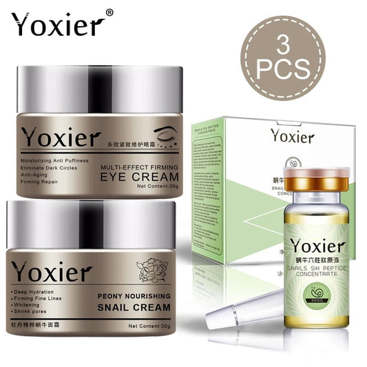 Yoxier Collagen Snail Eye Cream Face Cream Face Serum Anti-Aging Remove Eye Bag